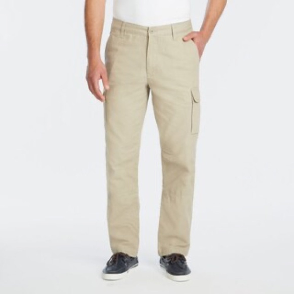Nautica Tan Classic Fit Cargo Pants Size 40 x 30